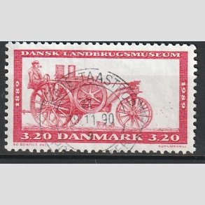 FRIM�RKER DANMARK | 1989 - AFA 942 - Dansk Landbrugsmuseum 100 �r - 3,20 Kr. r�dbrun - Pragt Stemplet