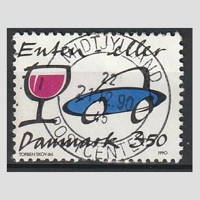 FRIMRKER DANMARK | 1990 - AFA 981 - Spritbilisme - 3,50 Kr. flerfarvet - Pragt Stemplet