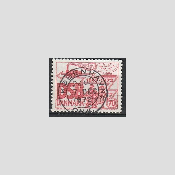 FRIMRKER DANMARK | 1972 - AFA 525 - D.S.B 125 r - 70 re rd - Pragt Stemplet