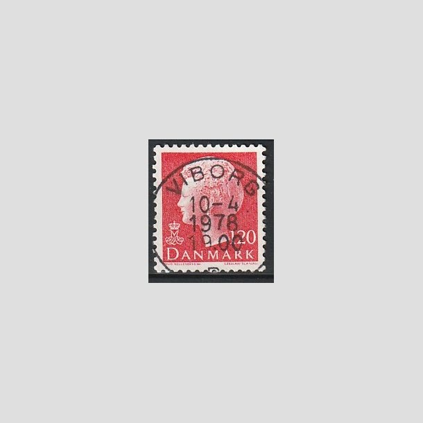 FRIMRKER DANMARK | 1977 - AFA 646 - Dronning Margrethe - 120 re rd - Pragt Stemplet Viborg