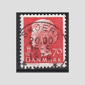 FRIMRKER DANMARK | 1974 - AFA 560 - Dronning Margrethe - 70 re rd - Pragt Stemplet