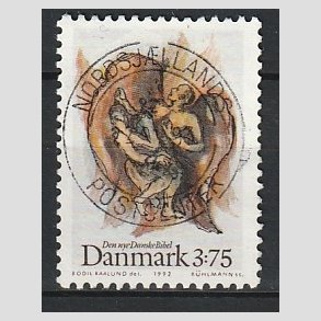 FRIM�RKER DANMARK | 1992 - AFA 1034 - Biblen - 3,75 Kr. flerfarvet - Pragt Stemplet