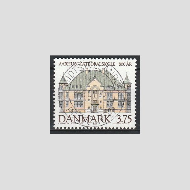 FRIMRKER DANMARK | 1995 - AFA 1084 - Aahus Katedralskole 800 r - 3,75 Kr. flerfarvet - Pragt Stemplet