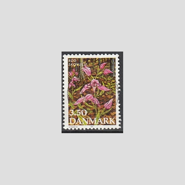 FRIMRKER DANMARK | 1990 - AFA 971 - Dansk flora - 3,50 Kr. flerfarvet - Pragt Stemplet