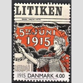 FRIMRKER DANMARK | 2000 - AFA 1250 - 1900-tallet serie 2 - 4,00 Kr. Avisforside - Pragt Stemplet