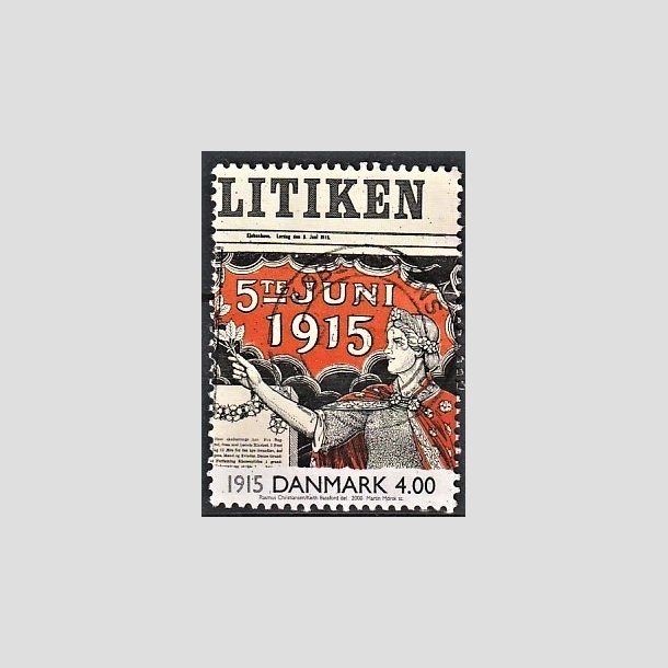 FRIMRKER DANMARK | 2000 - AFA 1250 - 1900-tallet serie 2 - 4,00 Kr. Avisforside - Pragt Stemplet