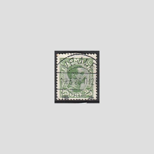 FRIMRKER DANMARK | 1925-26 - AFA 148 - Chr. X 25 re grn - Pragt Stemplet "VEJLE"