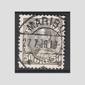 FRIMRKER DANMARK | 1934 - AFA 209 - Chr. X 50 re gr - Lux Stemplet 