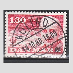 FRIM�RKER DANMARK | 1980 - AFA 695 - Europam�rker - 1,30 Kr. r�d - Pragt Stemplet Kolind