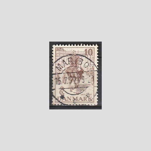 FRIMRKER DANMARK | 1937 - AFA 240 - Chr. X 25 re jubilum 10 re brun - Lux Stemplet "MARIBO"