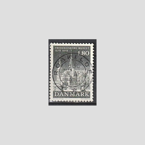 FRIMRKER DANMARK | 1978 - AFA 657 - Frederiksborgmuseet 100 r - 1,80 Kr. sortgr - Pragt Stemplet Roskilde