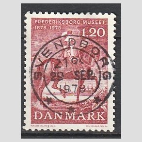 FRIM�RKER DANMARK | 1978 - AFA 656 - Frederiksborgmuseet 100 �r - 1,20 Kr. r�d - Pragt Stemplet Svendborg