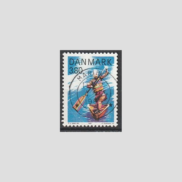 FRIMRKER DANMARK | 1985 - AFA 837 - Sport - 3,80 Kr. flerfarvet - Pragt Stemplet Maribo