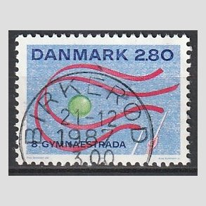 FRIM�RKER DANMARK | 1987 - AFA 885 - Gymnaestrada Herning - 2,80 Kr. flerfarvet - Pragt Stemplet