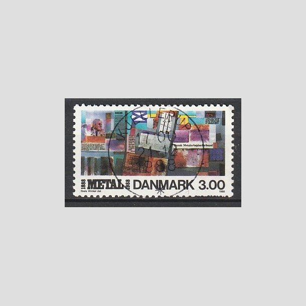 FRIMRKER DANMARK | 1988 - AFA 915 - Dansk Metal 100 r - 3,00 Kr. flerfarvet - Pragt Stemplet