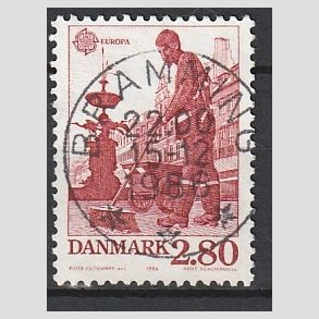 FRIM�RKER DANMARK | 1986 - AFA 870 - Europam�rker - 2,80 Kr. r�d - Pragt Stemplet