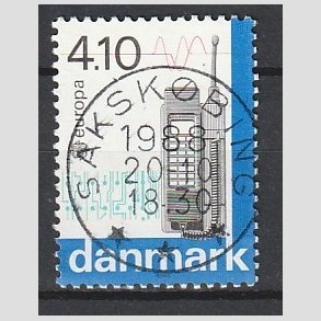 FRIM�RKER DANMARK | 1988 - AFA 912 - Europam�rker - 4,10 Kr. flerfarvet - Pragt Stemplet Saksk�bing