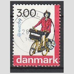 FRIM�RKER DANMARK | 1988 - AFA 911 - Europam�rker - 3,00 Kr. flerfarvet - Pragt Stemplet