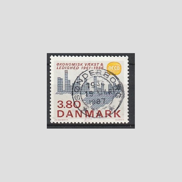 FRIMRKER DANMARK | 1986 - AFA 875 - OEDC 25 r - 3,80 Kr. flerfarvet - Pragt Stemplet