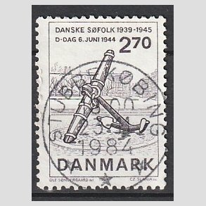 FRIM�RKER DANMARK | 1984 - AFA 805 - Normandiets invation danske skibe - 2,70 Kr. brun - Pragt Stemplet