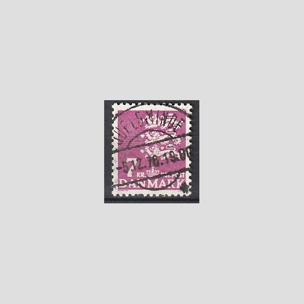 FRIMRKER DANMARK | 1978 - AFA 655 - Rigsvben 7 Kr. rdlilla - Pragt Stemplet "JUELSMINDE"