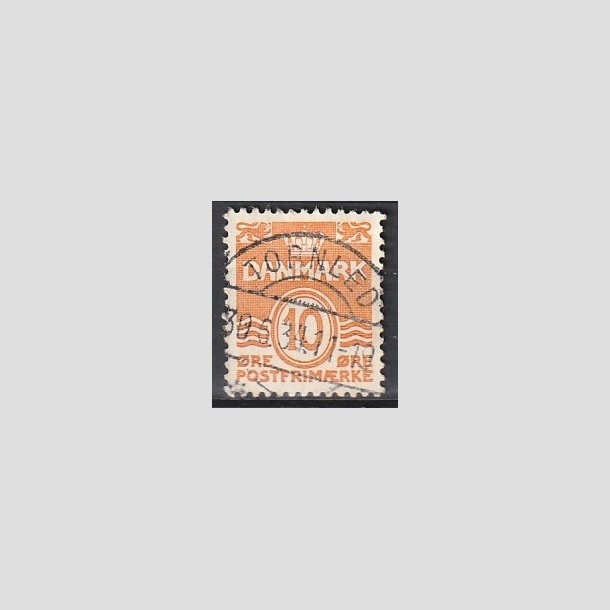 FRIMRKER DANMARK | 1933 - AFA 202 - Blgelinie 10 re orange type IA - Lux Stemplet "TORNLED"