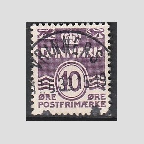 FRIM�RKER DANMARK | 1938 - AFA 248 - B�lgelinie 10 �re violet type II - Lux Stemplet 