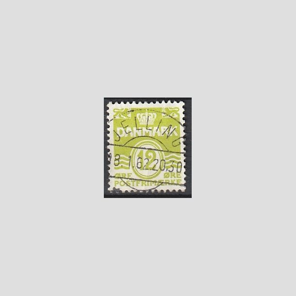 FRIMRKER DANMARK | 1952-53 - AFA 335 - Blgelinie 12 re lysgrn - Lux Stemplet "JELLING"