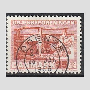 FRIMRKER DANMARK | 1964 - AFA 422F - Grnseforeningen - 35 + 10 re brunrd - Lux Stemplet