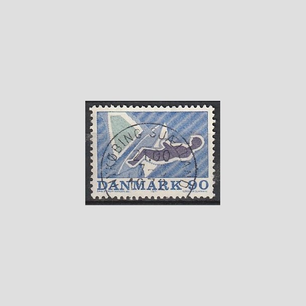 FRIMRKER DANMARK | 1971 - AFA 519 - Sportsudgave - 90 re bl/brunviolet/grn - Lux Stemplet