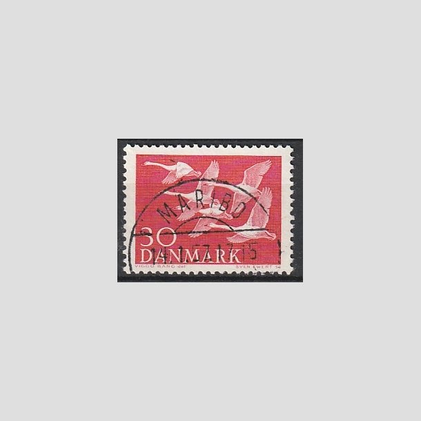 FRIMRKER DANMARK | 1956 - AFA 367 - Nordens svaner - 30 re rd - Lux Stemplet