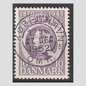 FRIM�RKER DANMARK | 1945 - AFA 290 - Chr. X 75 �r 10 �re violet - Pragt Stemplet 