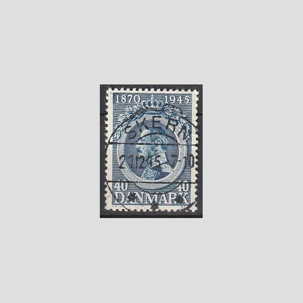 FRIMRKER DANMARK | 1945 - AFA 292 - Chr. X 75 r 40 re bl - Pragt Stemplet "SKERN"