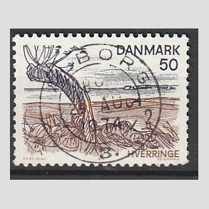 FRIM�RKER DANMARK | 1974 - AFA 566 - Landsdelsserie Fyn - 50 �re flerfarvet - Pragt Stemplet