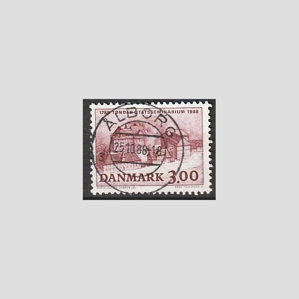 FRIMRKER DANMARK | 1988 - AFA 916 - Tnder Statsseminarium - 3,00 Kr. brunrd - Pragt Stemplet