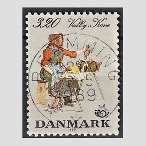 FRIM�RKER DANMARK | 1989 - AFA 936 - Folkedragter - 3,20 Kr. flerfarvet - Pragt Stemplet Bramming
