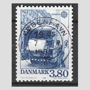 FRIM�RKER DANMARK | 1986 - AFA 871 - Europam�rker Natur- og milj� - 3,80 Kr. bl� - Pragt Stemplet K�benhavn