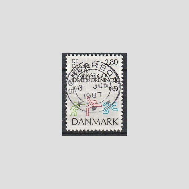 FRIMRKER DANMARK | 1986 - AFA 862 - Dansk Skytte- Gymnastik og Idrt - 2,80 Kr. flerfarvet - Pragt Stemplet