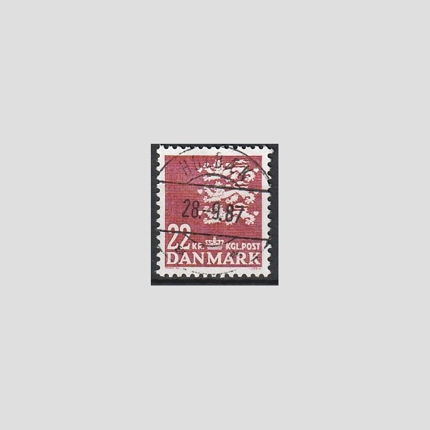 FRIMRKER DANMARK | 1987 - AFA 876 - Rigsvben 22 Kr. matrd - Pragt Stemplet