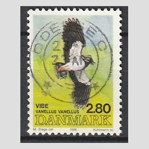 FRIM�RKER DANMARK | 1986 - AFA 867 - Danske fugle - 2,80 Kr. flerfarvet - Pragt Stemplet