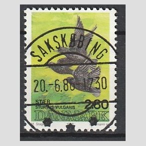 FRIM�RKER DANMARK | 1986 - AFA 865 - Danske fugle - 2,80 Kr. flerfarvet - Pragt Stemplet