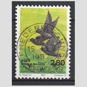FRIM�RKER DANMARK | 1986 - AFA 865 - Danske fugle - 2,80 Kr. flerfarvet - Pragt Stemplet