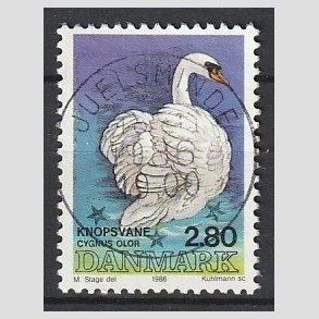 FRIM�RKER DANMARK | 1986 - AFA 866 - Danske fugle - 2,80 Kr. flerfarvet - Pragt Stemplet Juelsminde
