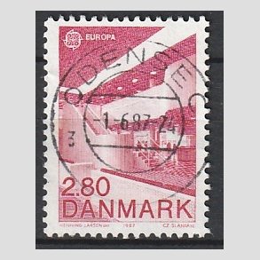 FRIM�RKER DANMARK | 1987 - AFA 882 - Europam�rker - 2,80 Kr. r�d - Pragt Stemplet
