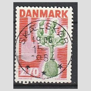 FRIM�RKER DANMARK | 1984 - AFA 796 - Plant et tr� - 2,70 Kr. r�d/gr�n - Pragt Stemplet Sk�lsk�r