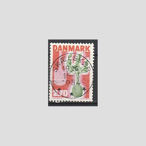 FRIMRKER DANMARK | 1984 - AFA 796 - Plant et tr - 2,70 Kr. rd/grn - Pragt Stemplet Sklskr