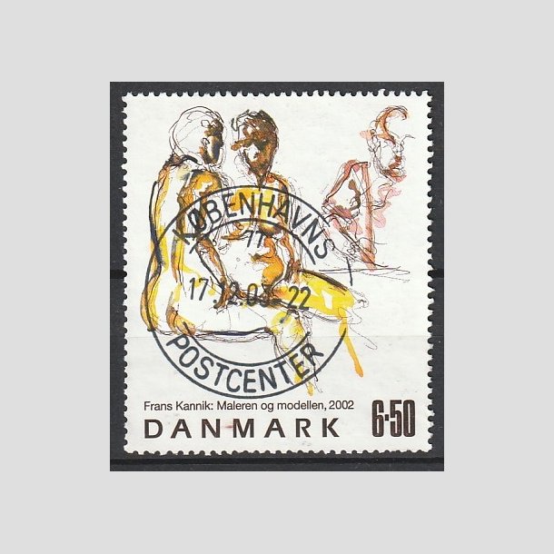 FRIMRKER DANMARK | 2002 - AFA 1331 - Frank Kannik - 6,50 Kr. flerfarvet - Pragt Stemplet