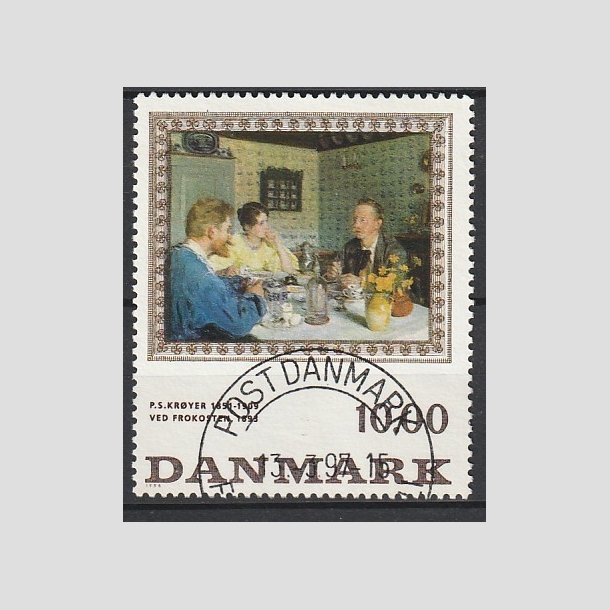 FRIMRKER DANMARK | 1996 - AFA 1131 - P.S Kryer - 10,00 Kr. flerfarvet - Pragt Stemplet