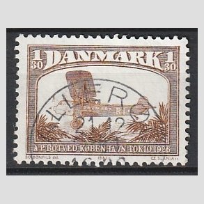 FRIM�RKER DANMARK | 1981 - AFA 738 - Flyvning - 1,30 Kr. brun - Pragt Stemplet