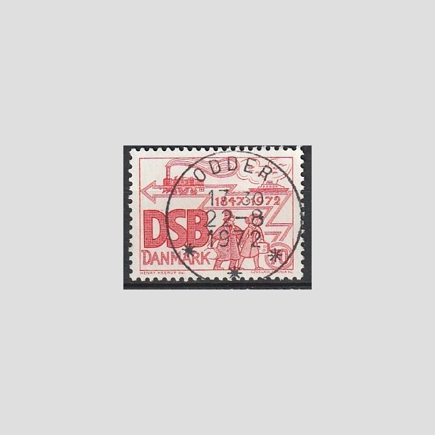 FRIMRKER DANMARK | 1972 - AFA 525 - D.S.B 125 r - 70 re rd - Pragt Stemplet Odder